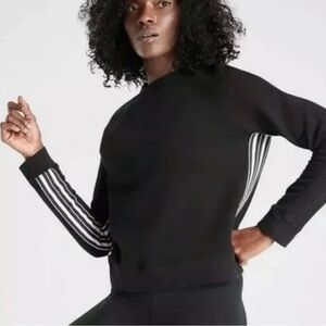 Athleta 24/7 Striped Crewneck Pullover